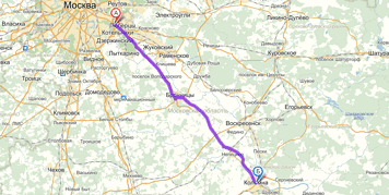 От МКАД до Коломны примерно 93 км. Посмотреть на карте.