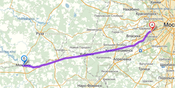 От МКАД до Можайска примерно 93 км. Посмотреть на карте.